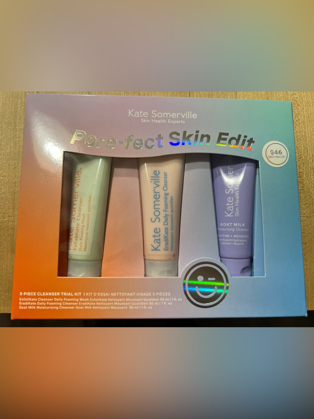 Kate Somerville Pastel Gradient Three-Piece Cleanser Set